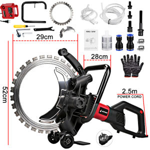 Bảo hành 1 năm- Máy cắt vòng tường 220Vmáy cắt tường điện nước lõi đồng 100%máy cắt bê tông với lưỡi cắt 410mm
