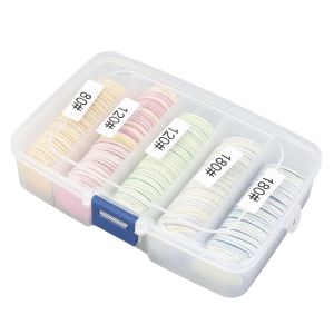 Foot File Sandpaper Discs 200 Pcs Callus Remover Nail Buffer Discs Replaceable Sandpaper Discs Nail Drill Refill Discs for Electric Foot File