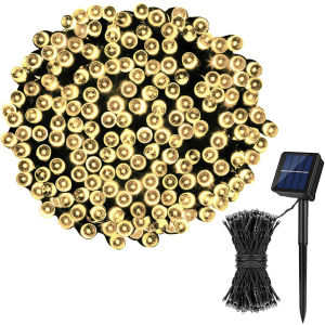 (In Stock)LAIMA Led Solar String Lights 12M Christmas 8 Modes Fairy String Lamp Waterproof Garden Wedding Party Garland Decoration