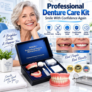 Premium Denture Set Denture Kit Full Set For Adults Comfortable Fit Upper & Lower False Teeth Set Natural Look Advanced Medical Grade Comfortable Fake Teeth Prosthetic