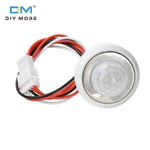 Diymore DC 3.5-24V điện áp thấp mô hình độ trễ có thể điều chỉnh nhúng cảm biến chuyển động hồng ngoại chuyển đổi tự động phát hiện độ trễ có thể điều chỉnh đầu dò cảm biến Motion senso