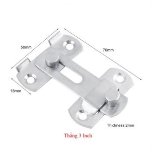 [HCM] Then khóa cửa chốt khóa cửa vật liệu bằng thép không gỉ K02 -GL314