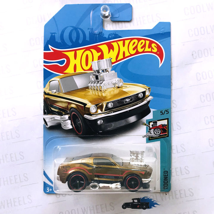 Hot Wheels 2018 Super Treasure Hunts 68 Mustang Tooned Gold Hot