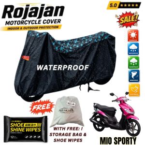 Mio Sporty Camouflage Rojajan Motorcycle Cover Waterproof Sunproof Indoor Outdoor with Bag + Shoe Wipes & Sticker