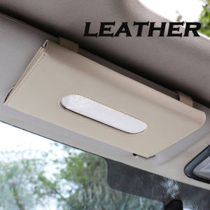 AOZI Carbon Fiber Car Tissue Holder Box Car Organizer Car Accesories Universal Tisu Sun Visor Storage Kereta Car Organizer Car Accesories for BMW Benz Honda Toyota Perodua Proton