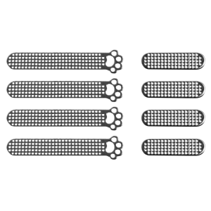 สติกเกอร์ตาข่ายกันฝุ่นโลหะรูปอุ้งเท้าแมว8ชิ้นสำหรับ Iphone 12 13 14 Pro ฝาครอบกันฝุ่นตาข่ายโลหะกันฝุ่นลำโพงหูฟังรู
