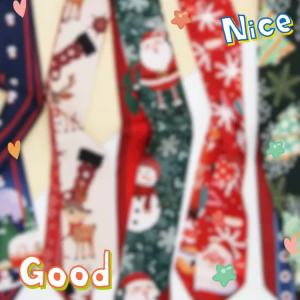 Christmas silk scarf for women twilly scarf for bags handle headband hair accessories Exchange gifts SJ0967