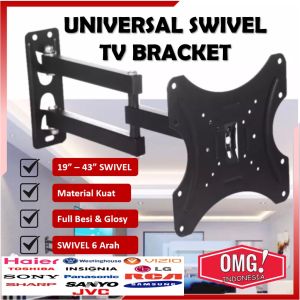BRACKET STANDAR TV LED 14 17 19 20 22 24 27 32 40 42 Inch Universal Smart TV Digital LCD Braket Putar