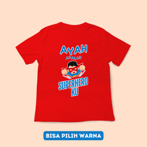 Paket 2 pcs Kaos Anak Tema Ibu Superheroku Katun Combed Premium