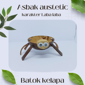 Asbak aesthetic lucu batok kelapa Asbak jadul unik asbak kerakter laba laba Asbak unik estetik