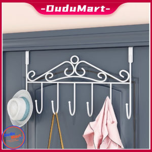 DuduMart Door Rear Hook Clothes Hanging Kitchen Rack Nail Free Clothes Hook Back Door Hanger