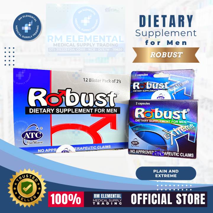 Robust / Extreme and Plain (550mg, 400 mg) 2s Men's Dietary