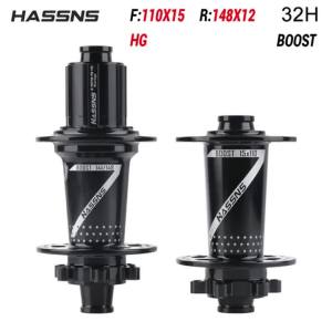 HASSNS PRO7 MTB Bicycle Hub BOOST 12x148mm 15x110mm 4 Sealed Bearings 32H 120T Mountain Bike HG/XD/MS 8/9/10/11/12 Speed