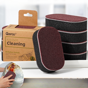 Kitchen Wipe Rust Brushing Pot Bottom Black Stain Artifact Magic Sponge Power Thicken Double-sided Dishes Cleaning Brushes