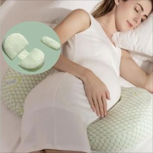 UFANSM Side Sleep Maternity Pillow Multifunctional Pure Cotton Pregnant Pillow U-shaped Abdominal Support Pillow