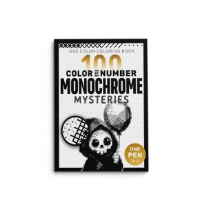 MNTT Creative Color by Number Book Thickened Clear Lines Art Painting Pad Mystery Sketchbook Handmade Graffiti Drawing Book Leisure