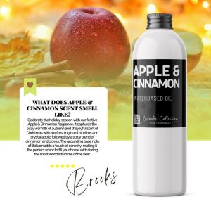 My Home APPLE & CINNAMON Water Based Concentrated Water Soluble Diffuser Humidifier Fragrance