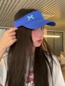 Thêu Bowknot Mũ bóng chày phụ nữ thanh lịch Mũ Chống Nắng Thoáng Mũ chóp nhọn thời trang dài brims mũ thể thao ngoài trời hat