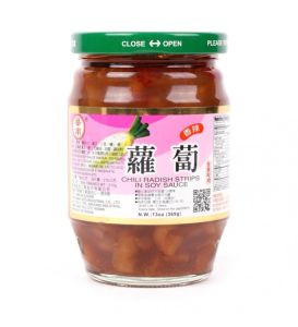 Củ cải ngâm tương vị cay hiệu Hoa Nam 360g 華南 香辣蘿蔔 (素)