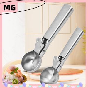 【Magical House】[New Hot Fashion] ที่ตักไอศกรีมทำจากสแตนเลสเครื่องขุดไอศกรีมไม่ติดผลไม้อุปกรณ์ตักไอศกรีมแตงโม