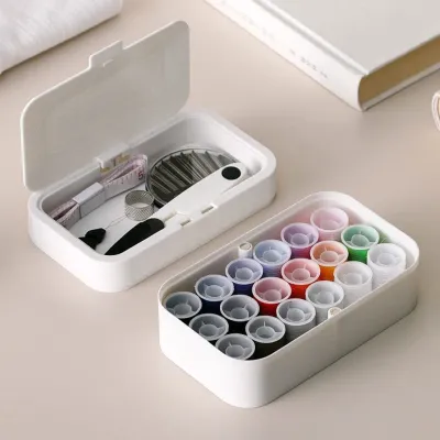 TQS SG Stock Household Sewing Tool Kit Portable Hand Sewing Box DIY Sewing Box Set