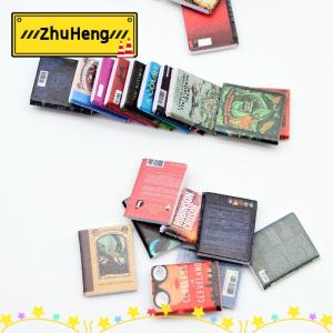 zhuheng 10pcs Dollhouse thu nhỏ Tạp Chí sách Tiểu Thuyết Mô hình búp bê nhà cảnh trang trí phụ kiện