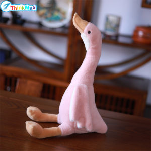 Búp bê vịt vải lông mềm mại thoải mái biểu hiện đáng yêu Đồ chơi búp bê trẻ em ngỗng lớn