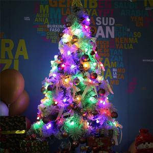Lampu Natal Anggur Bulat Rainbow Sambungan - Lampu Hias Natal Lampu Tumblr