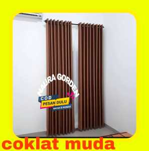 Gorden Hordeng Polos Blackout Import Tebal  panjang 2 meter 250cm Murah Mewah Jendela Pintu Rumah Baru Tirai ruang tamu terbaru Hordeng pintu Jendela Kamar  elegan