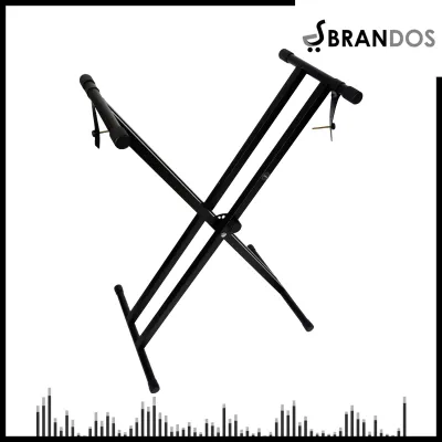 Stand Keyboard Model X Double Silang Kuat Kokoh Besi Berkualitas QX-02