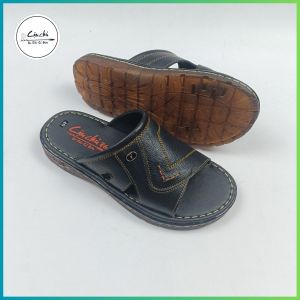 Dép nam da bò mềm mại  Dép da nam quai ngang DM528 giá rẻ nhưng  chất lượng  may đế thủ công chắc chắn