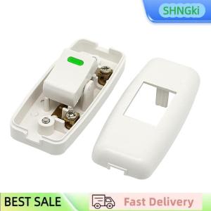 SHNGki 1PC chuyển đổi ánh sáng cho nhà cổ điển trắng Inline on off bảng cạnh giường ngủ Đèn bàn ánh sáng Dây cáp thiết bị chuyển mạch Phụ kiện điện