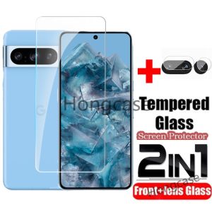 2 in 1 Screen Protector For Google Pixel 8 Pro Pixel8 8Pro Pixel8Pro 5G 2023 Full Cover Tempered Glass Front Film Back Lens Protector