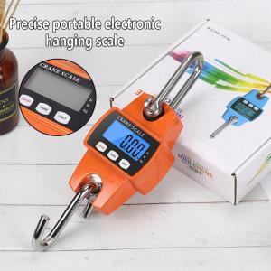 300kg Portable Mini Crane Scale LED Display Industry Crane Scale Weight Heavy Duty Hanging Hook Scales Portable Digital Stainless Steel Mini Crane Scale LCD Digital Electronic Stainless steel Hook screw Hanging Weight Crane Scales Weighing Balance