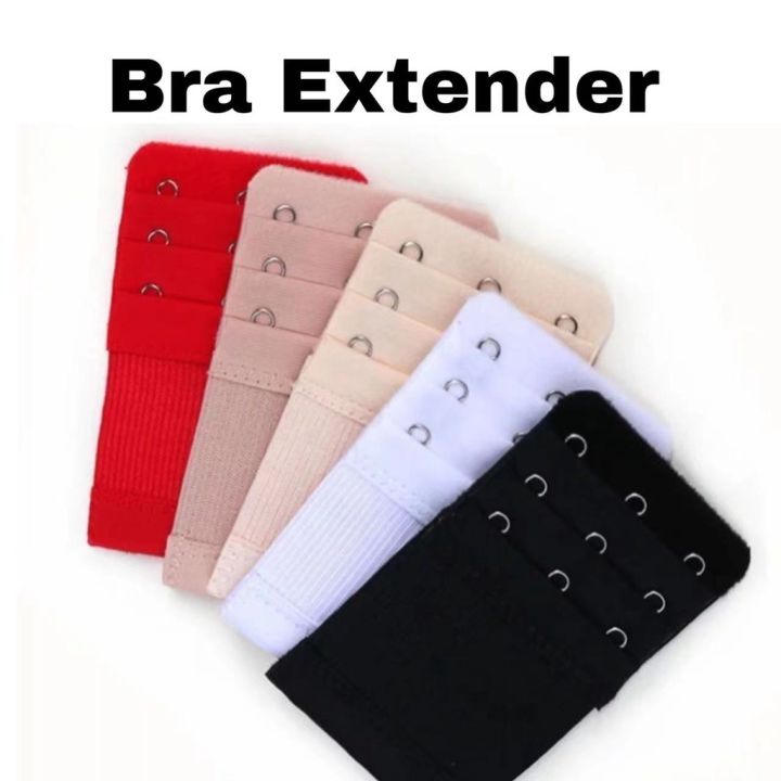 Elastic Bra Extender 2/3/4/5 Hooks 7 colors Tali bra 内衣延长扣 Hook Adjustable  Penyambung Bra hook Extension