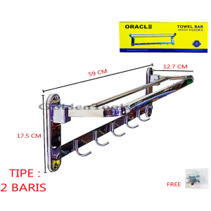 Rak Handuk Dinding Rak Handuk Lipat Rak handuk Hotel Stainless SUS 304