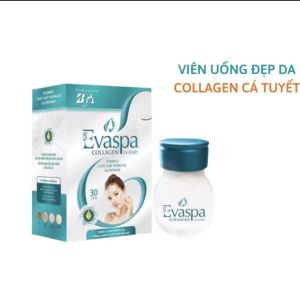 Viên uống đẹp da Evaspa Collagen Cá Tuyết dưỡng trắng hồng làn da mờ thâm nám Hộp 30 viên- ÚC CHÂU PHARMACY