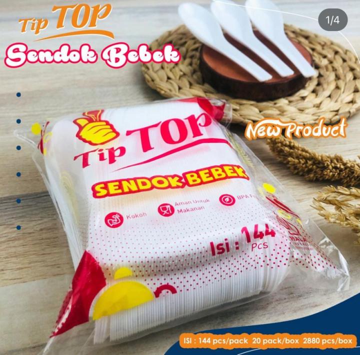 Sendok Bebek plastik merk Tip TOP Putih Susu by KLIR & Sendok Bebek ...