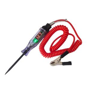 Bút thử điện ô tô màn hình hiển thị đèn ledđiện áp từ 3V đến 36Vdây lò xo kéo dài 1.8m