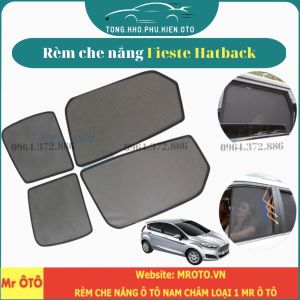Rèm Che Nắng Xe Fiesta Hatback Hàng Loại 1 Mr Ô Tô vải dày chống nắng tốt dễ lắp đặt vừa khít -Có hít nam châm