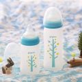 Bình Sữa Pigeon Thuỷ Tinh Bọc Silicon 240Ml [Nội Địa Nhật] Cao Cấp. 