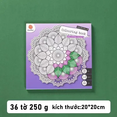 Deco Times Sách màu Mandela Sách màu cho người lớn Sách màu A4/20*20 SketchbooK