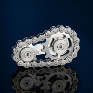 Sprockets Flywheel Fingertip Gyro Fidget Spinner Antistress Anxiety Metal Bike Chains EDC Spinner Fidget Toys For Adult Kids