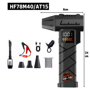 🔥340W Turbo Fan Jump Starter 3 In 1 Car Emergency Starter Vacuum Cleaner Air Blower Portable Tool