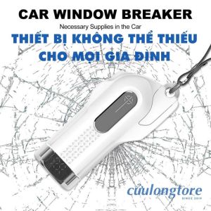 Búa Phá Cửa Kính Cắt Dây Thoát Hiểm Xe Ô Tô 2 trong 1 đa năng mini móc khóa dụng cụ khẩn cấp cứu hộ xe hơi nhà cửa văn phòng du lịch