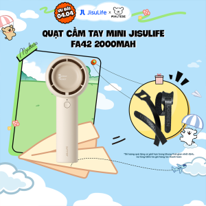 Quạt Cầm Tay Mini JISULIFE FA42 Siêu Mát - Sạc Nhanh - Pin 2000/4500mAh Sử Dụng Lên Đến 6H-12H Chính Hãng - Bảo Hành 12 Tháng