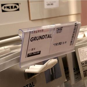 30Pcs/Set Label Harga Mika Price Tag Holder Akrilik Acrylic Label Display Harga Gantung Price Tag Holder Ukuran 4x6CM Untuk Toko -toko Supermarket Kartu Harga Rak Pvc - Lazada