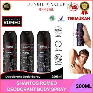 𝗝𝗨𝗡𝗞𝗜𝗘 𝗠𝗔𝗞𝗘𝗨𝗣 - Shantos Romeo Deodorant Body Spray &Perawatan Pria Penghilang Bau Badan Belum
