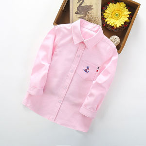 3-12 Years Old Boys Chinese Collar Polo High Quality White Plain Formal & Casual Polo Outfit for Kids