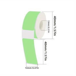 METALIX Colorful Adhesive Label Maker Paper 12mm×40mm 160/Roll Label Tape Print Stickers Laminated Labeling Paper Office Supplies
